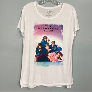 𝅺the Breakfast Club White Graphic Short Sleeve Tee